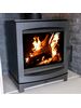 angled view of tinderbox large woodburner