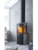 contura 556t black with soapstone in room