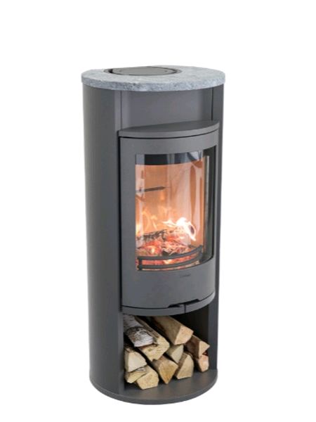 contura 610  grey soapstone top warming shelf