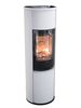 Contura 690 G white with glass top