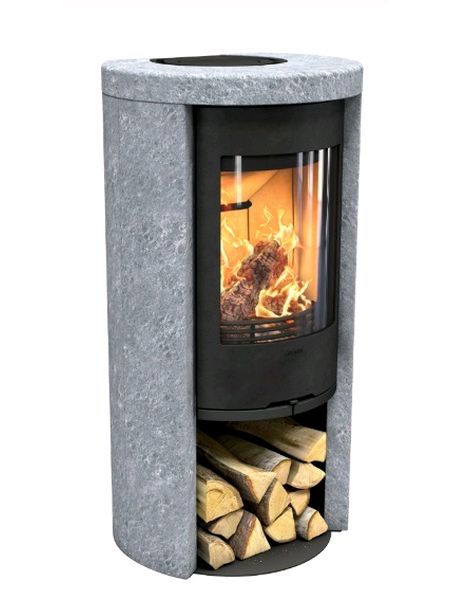 Contura 520T style 5kw woodburner soapstone woodburning stove black or grey