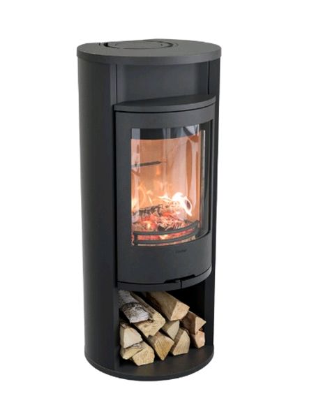 Contura 610 style 6kw woodburner Black or Grey woodburning stove with warming shelf or top cover