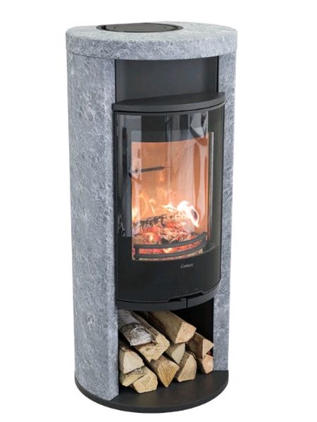 Contura 620TG Style Woodburner 6KW woodburning stove Black and soapstone