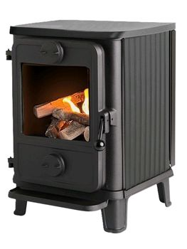 Morso 1010 bio stove 2kw with rib sides 100 mm legs