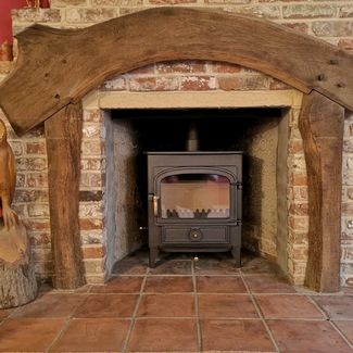 Clearview Vision 500 8Kw Stove installed at Blythburgh